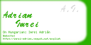 adrian imrei business card